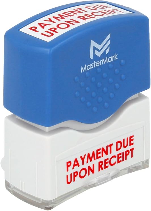 MasterMark Payment Due Stamp Premium Pre-Inked Office Stamp
