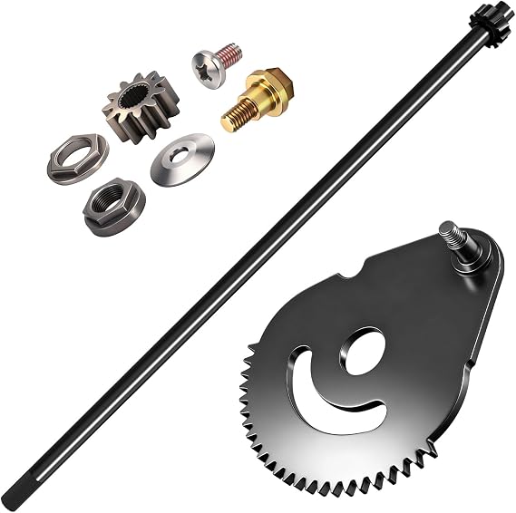 738-0919 Steering Shaft with Bushing & 617-04094 Steering Gear Kit for MTD/Troy-Bilt/Craftsman Lawn Mower - Contain 948-0389 731-1309 941-0656A 741-0656A 738-0919A 738-0919B