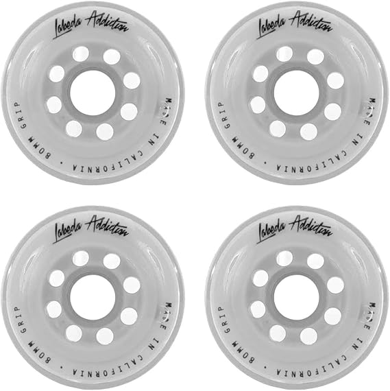 Labeda Inline Roller Hockey Skate Wheels Addiction White 80mm Set of 4