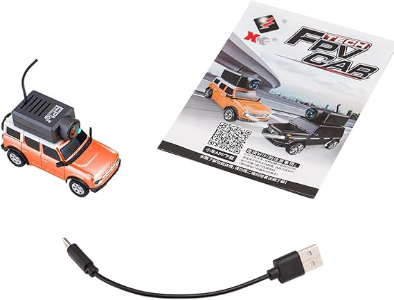 1/64 FPV Mini RC Car, APP Operation, WiFi Camera, Full Scale Control, 2.4 G Automatic Pairing, 3 Speed Adjustment, Cruise Function, Gyro Stabilization, LED Light Included, RTR Complete Product