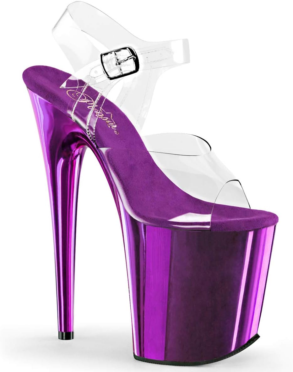 Pleaser Womens FLAM808CPPCH Platform dress Sandal