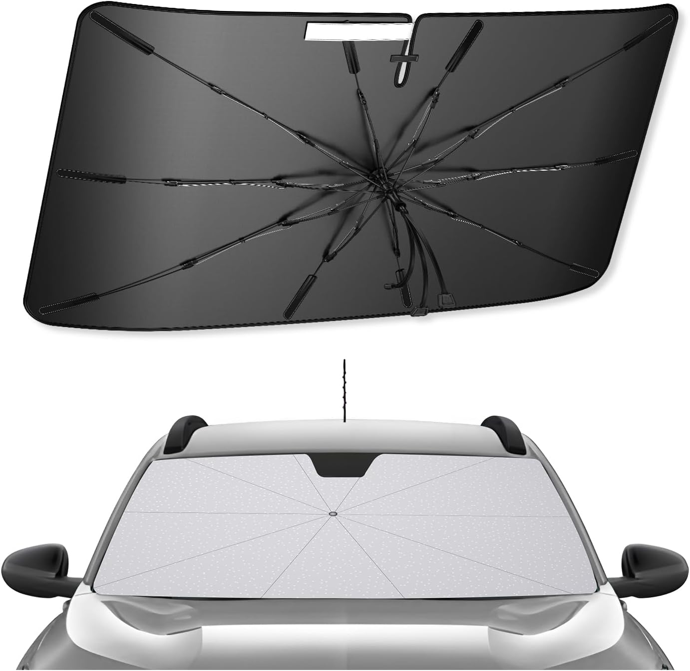 SXCY for 2024 2025 Chevrolet Trax Windshield Umbrella Sunshade [Easier Foldable] for 2024 2025 Chevy Trax Accessories 2025 Trax Sunshade Umbrella 2025 Trax Windshield Umbrella Sun Shade