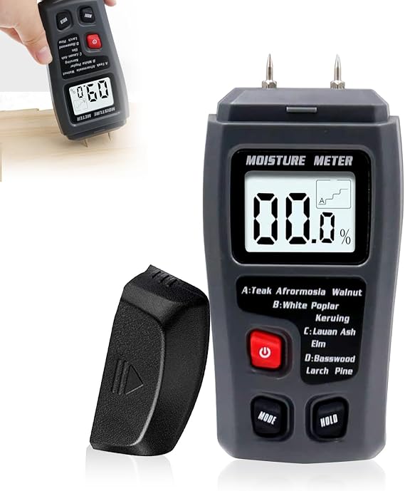 1PC Wood Moisture Meter for Logs Digital Timber Damp Tester LCD Display