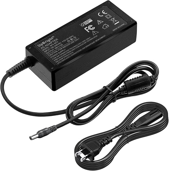 UpBright 24V AC/DC Adapter Compatible with Epson Perfection 3490 3590 4180 4490 V500 V600 V700 3170 J221 J252 V750 V550 640U 1240U 1650 2480 2580 P60 TM-P80 Workforce DS-510 GT-S50 A291B A171E A311B