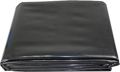 Pond Liner 1x5m 3x7m 6x6m 8x8m Pond Lining Made of HDPE for Waterfall Membrane Drains Film FishPlant Friendly 8mil0.2mm ThicknessSize:3x10m10x33ft