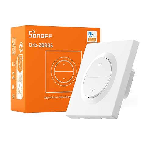 SONOFF Fusion Zigbee Intelligent Shutter Switch Orb-ZBRBS(MINI-ZBRBS-E) Percentage Control Zigbee Repeater Alexa/Home Assistant Support Neutral Conductor Required