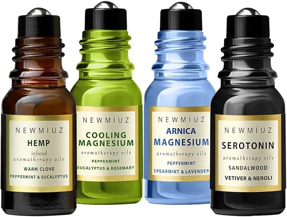 Essential Oils Blend for Deep Sleep, Calming and Relaxation Pack of 4
