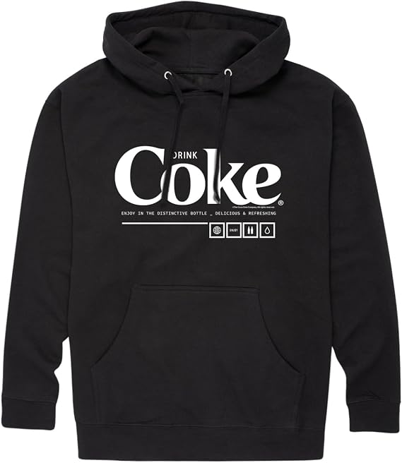 HYBRID APPAREL Coca-Cola - Drink Coke Enjoy - Men's Fleece Pullover Hoodie