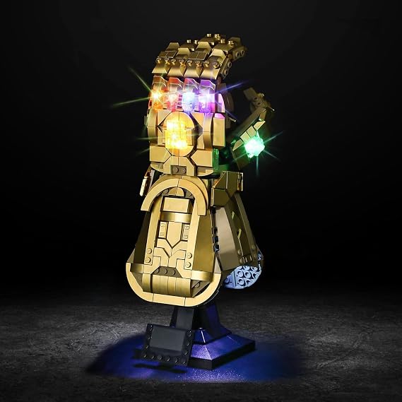 Vaodest LED Light for Lego 76191 Marvel Infinity Gauntlet Set