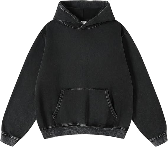 Hatant Hoodies for Men Heavyweight Fleece Sweatshirts Mens Acid Wash Athletic Hoodie Oversized Matching Pullover for Couples