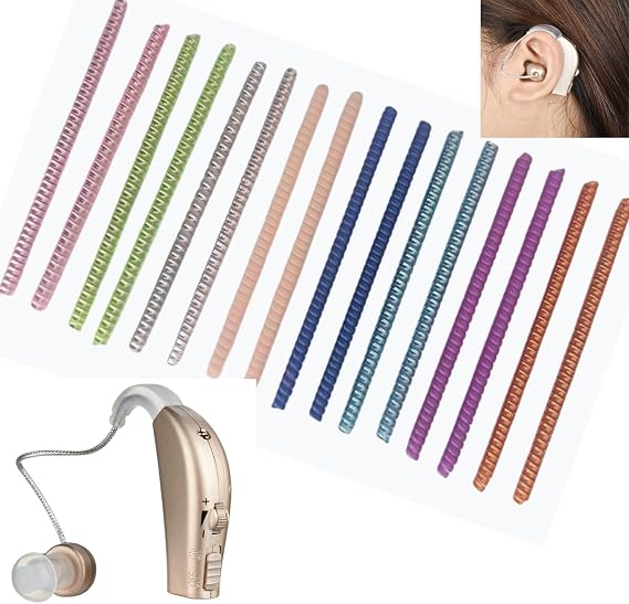 16 Pcs Cochlear Implant Cable Wrap Colorful Twist Protector Helps Protect and Strengthen Wires, Enhance Service Life, Make Beautiful