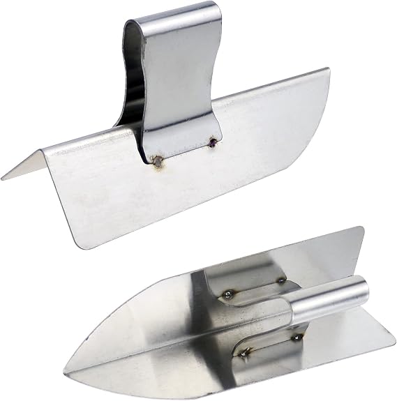 A Pair Drywall Corner Tool,Inner Outer Wall Corner Trowel Plastering Tool Perfect 90 Degree Right Angle when Mudding Drywall Plastering Around the Groove