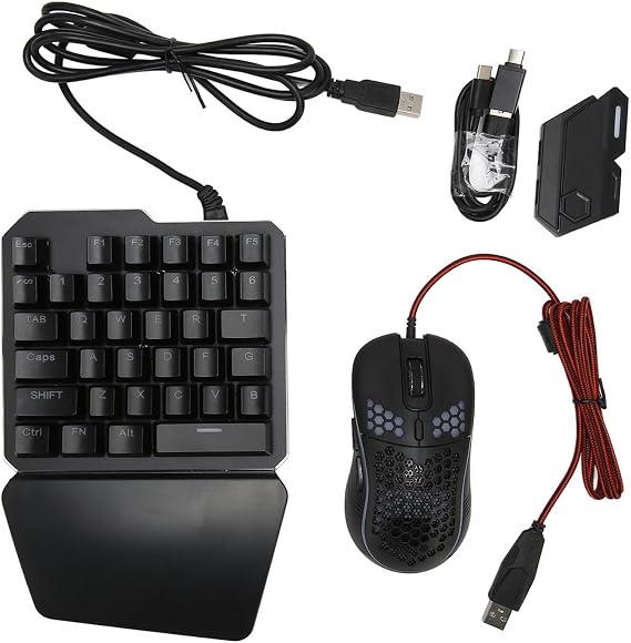 Keyboard and Mouse Combo Set Adapter for PS3,PS4,Switch,Programmable Game Console Wired Mechanical Keyboard Mouse Converter,Keyboard Mouse Converter for Xbox 360,Xbox ONE