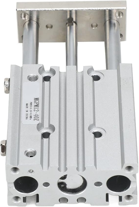 12mm Bore 40mm Stroke with Guide Double Rod SMC Type Double Acting Aluminum Alloy Pneumatic Air Cylinder Dual Shaft Air Pneumatic Cylinder