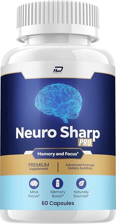 Neuro Sharp Supplement Capsules Neuro Sharp Natural Blend Formula Focus Memory Support and Reviews (1 Pack 60 Capsules)