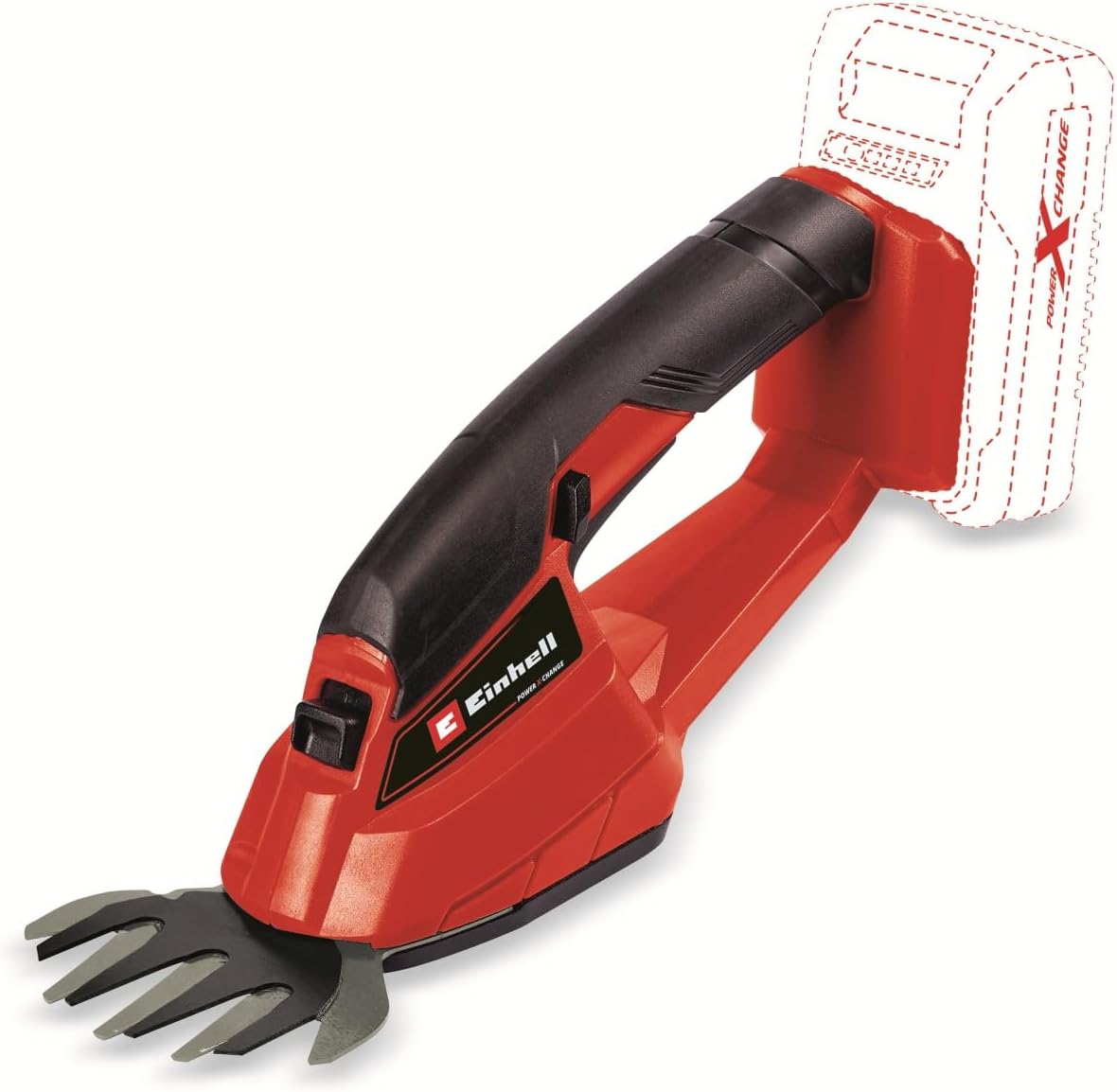Einhell Cordless Fence Pruning GC-CG 181 Li-Solo Power X-Change Li-Ion, 18V, grass blade cutting width 100 mm, Softgrip, metal gear system - 3410382