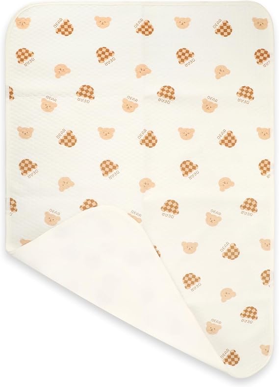 Waterproof Crib Pad, Washable Baby Cotton Changing Pads,39"X27"(1 Pack), Pee Proof Mattress Cover Toddler Bed, Toddler Mattress