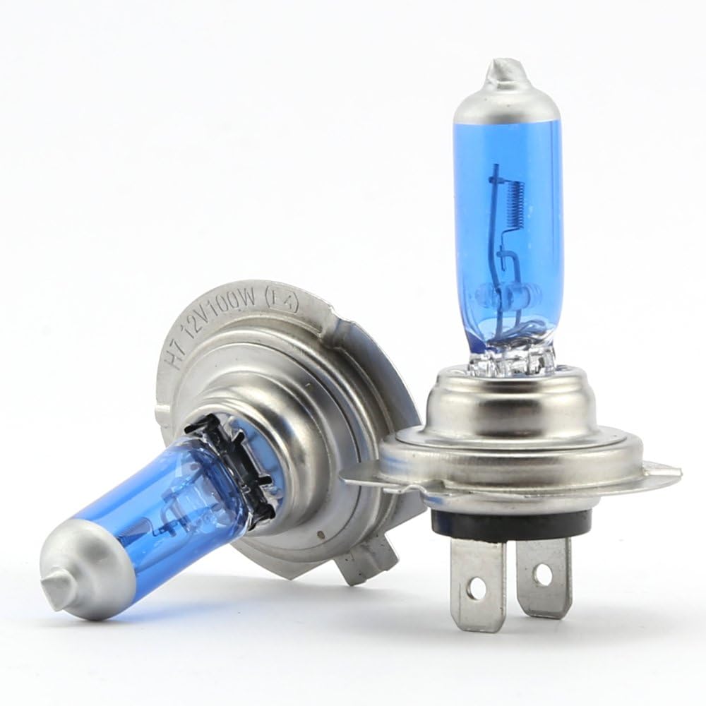2 x H7 100W Car Headlight Bulb Halogen Light DC 12V Traffic Lights Car Lamp Fog Xenon 6000K White Light