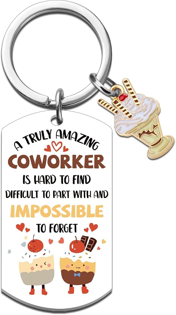 Goodbye Gifts for Coworkers Keychain Farewell Gifts for Coworkers