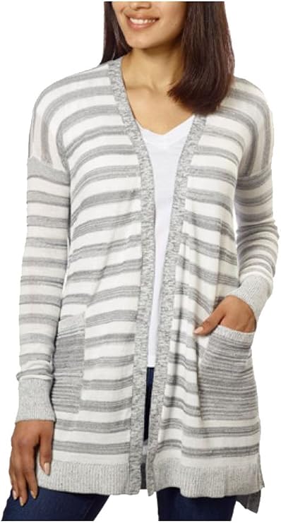 Calvin Klein Jeans Ladies Long Cardigan (Grey Heather, XXL)
