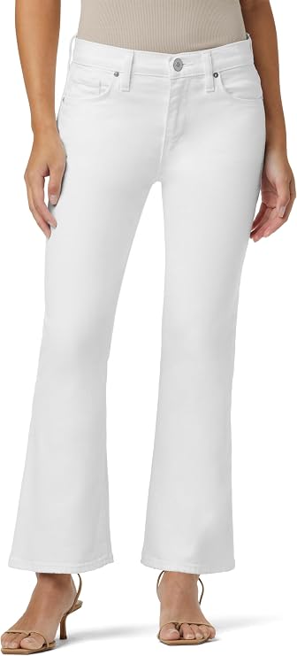 Hudson Women's Petite Nico Mid Rise Cropped Bootcut Jean