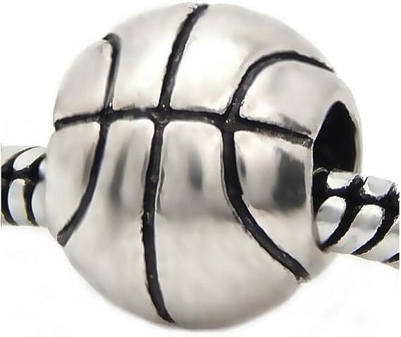 Cherityne Basketball Charm Bead for Bracelets