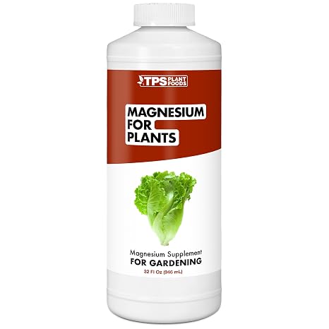 Magnesium Fertilizer Bioavailable Liquid Magnesium Supplement for Greener Leaves, Reduced Yellowing & Better Nutrient Uptake, 32 oz