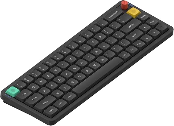 nuphy Air65 V3 Wireless Mechanical Keyboard with Multifunctional knob | 65% Custom Low Profile Keyboard, For Mac, Windows, RGB Backlit, Support Bluetooth / 2.4GHz / USB-C, Hot Swap Office Keyboard