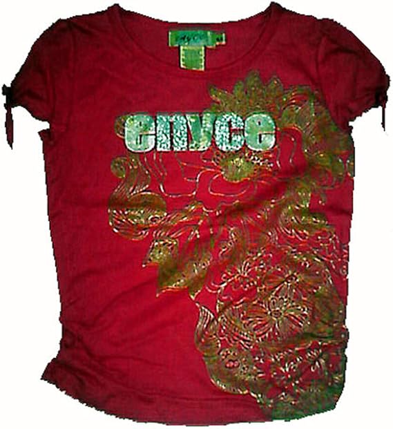 Enyce Tie Sleeve Top - (Girls) (6X, Raspberry)