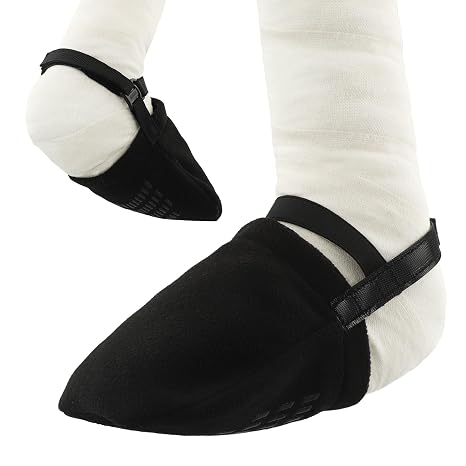 2 Pack Cast Sock Cover for Foot, Toe Warmers with Velcro Adjustable Elastic Band, Supplies Applicable to Foot Surgery Recovery for Adults