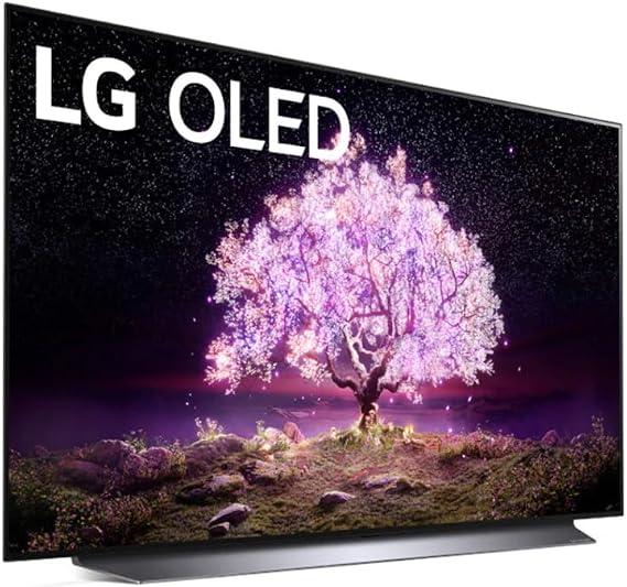 LG OLED C1 Series 48 Alexa Built-in 4k Smart TV (3840 x 2160), 120Hz Refresh Rate, AI-Powered 4K, Dolby Cinema, WiSA Ready, Gaming Mode (OLED48C1PUB, 2021)