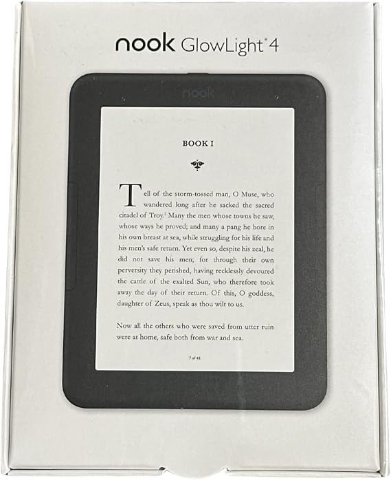 Barnes & Noble Nook Glowlight 4 eReader | 6" Touchscreen | 32GB | Black | BNRV1100