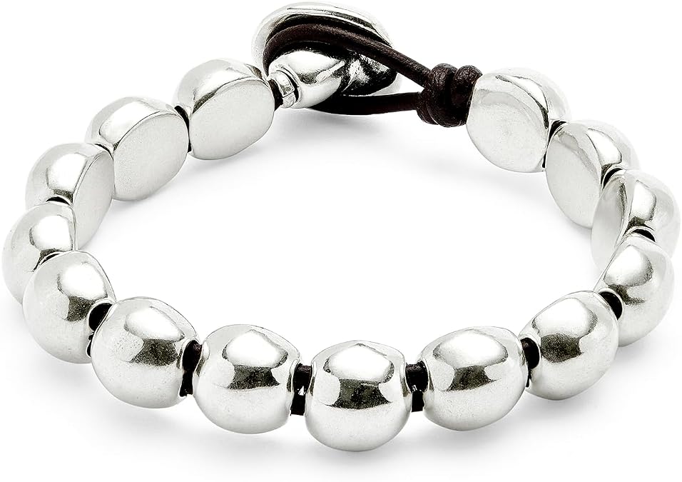 Uno de 50 Sterling Silver-Plated Beaded Bracelet
