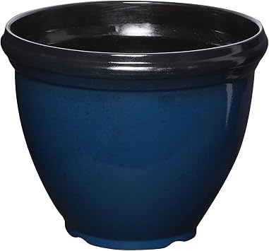 Southern Patio HDR-029755 12" Blue Hritge Planter
