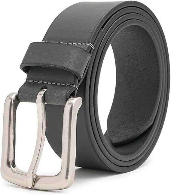 Fabio Valenti Mens Casual Genuine Leather Jeans Belts 1 1/2" Wide Work Belt for Men