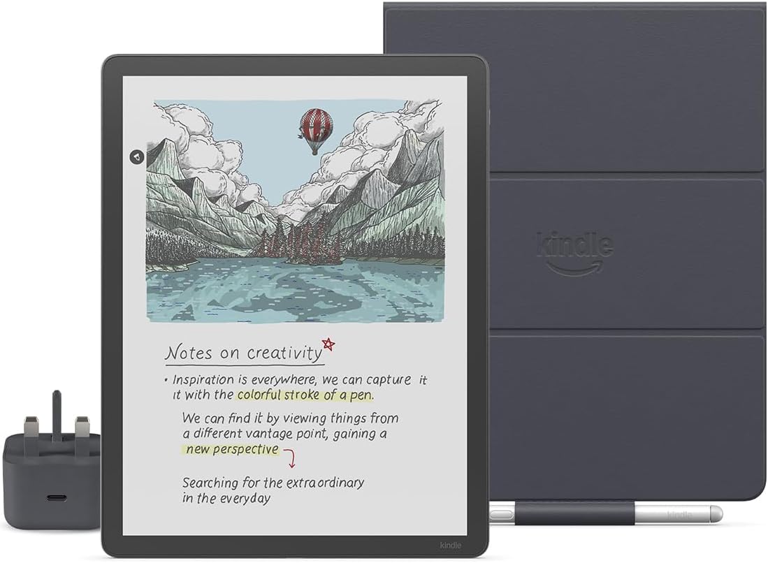 New Amazon Kindle Scribe Colorsoft 32 GB (Graphite) + Premium Pen + Plant Based Cover (Graphite) + USB-C Charger