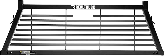RealTruck BACKRACK Louvered Rack Frame Only | Black, No Drill | 12800 | Fits 2017-2020 Ford F-250/F-350/F-450 Super Duty; 2002-2025 Dodge RAM 1500/2500/3500; 2017-2020 Ford F-250/F-350/F-450 & Others