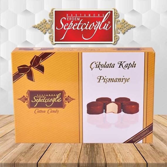 Sepetcioglu Cikolata Kapli Pismaniye (Chocolate Covered Cotton Candy) 280gr