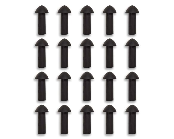 Stop & Go 6075 Mushroom Plugs Tire Repair for Punctures and Flats - 1" Length x 7/16" Shaft Diameter - 20 Pack (Plugs Only)