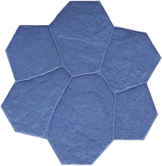 BC Random Concrete Stamp Single Decorative Stone, Fully Rotational Pattern, Sturdy Polyurethane, Compatible Texturing Mat, Realistic Detail (Floppy)