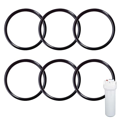 Impresa O-Rings Water Filter Replacement Gaskets - 6 Pack - Tight Seal and Stops Leaks - Quick and Easy to Install - Compatible with Whole Home Water Filtration System (3.56 inch)