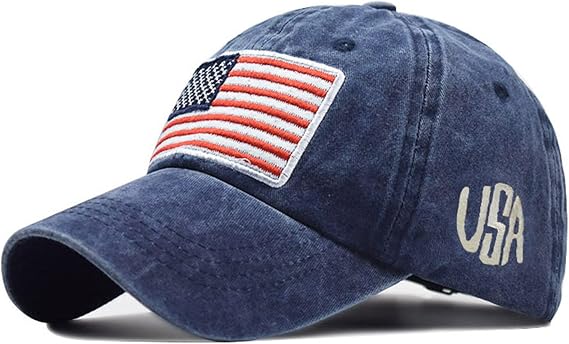 Mens Baseball Cap Trucker Hats Women Vintage Hat USA Embroidery Ball Caps
