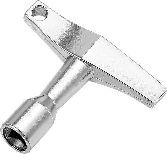 Drum Tuner Key, Universal Drum Key Drum Tuning Key Drill Bit Silver Quadrilateral Drums Keychain Tuning Tool for Acoustic and Electronic Drums