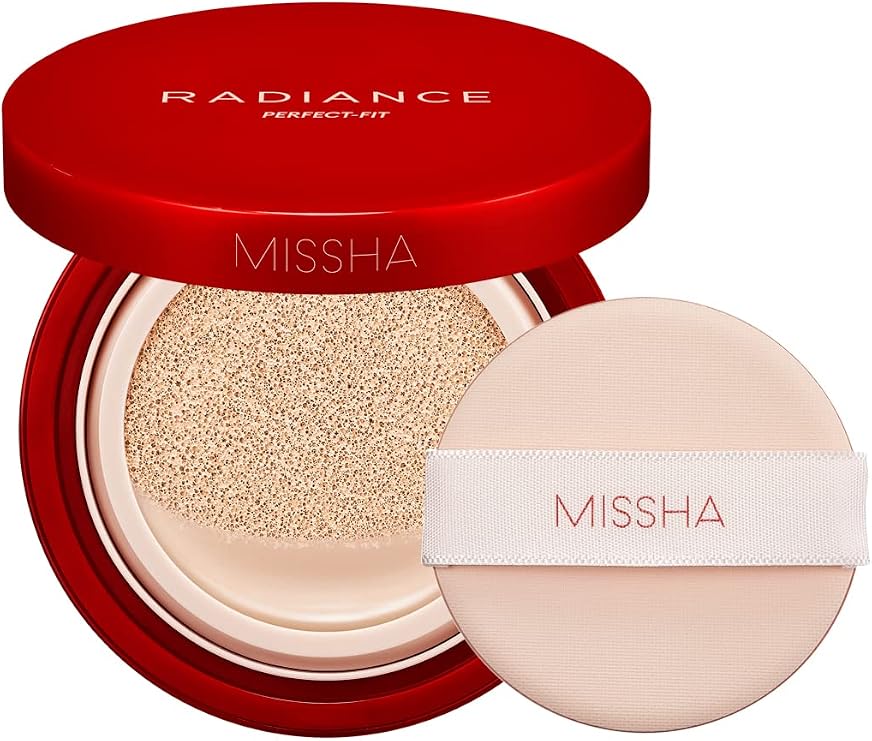 MISSHA 48 Saat Kalıcı Saten Fondöten 15ml SPF50+ Radiance Perfect Fit Cushion Foundation No.21/Fair