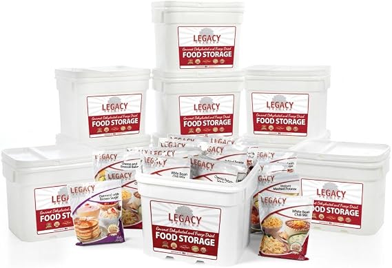 Freeze Dried Survival Food Storage: 1080 Large Servings - 277 lbs - Emergency Disaster Preparedness- 1 Person Year Supply - 25 Year Shelf Life - Dehydrated Meals