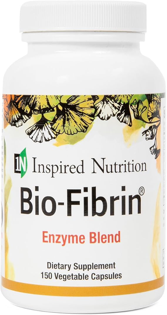 Bio-Fibrin Multi-Enzyme Formula Supports Healthy Fibrin Breakdown, Promotes Scar Tissue Reduction & Immune Resilience Serrapeptase, Nattokinase & Proteolytic Enzymes 150 Caps- Formulated in USA