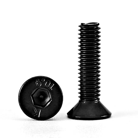 M3-0.5 x 35mm Flat Head Hex Socket Cap Screws Countersunk Bolts, 10.9 Grade Alloy Steel, Black Oxide Finish, Allen Hex Drive, Metric Machine Fully Threaded, 50PCS