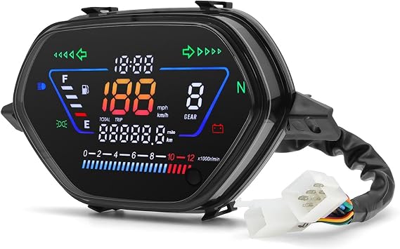 Odometer Digital Tachometer Motorcycle for WAVE100 110 Meter Motorcycle 199Km Digital Motorcycle Dashboard RPM Tachometer Odometer Motorcycle Meter