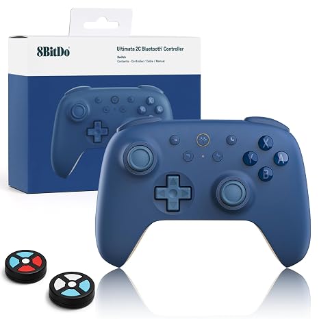 8Bitdo Ultimate 2C Bluetooth Controller (Dark Blue)- Hall Effect Joysticks
