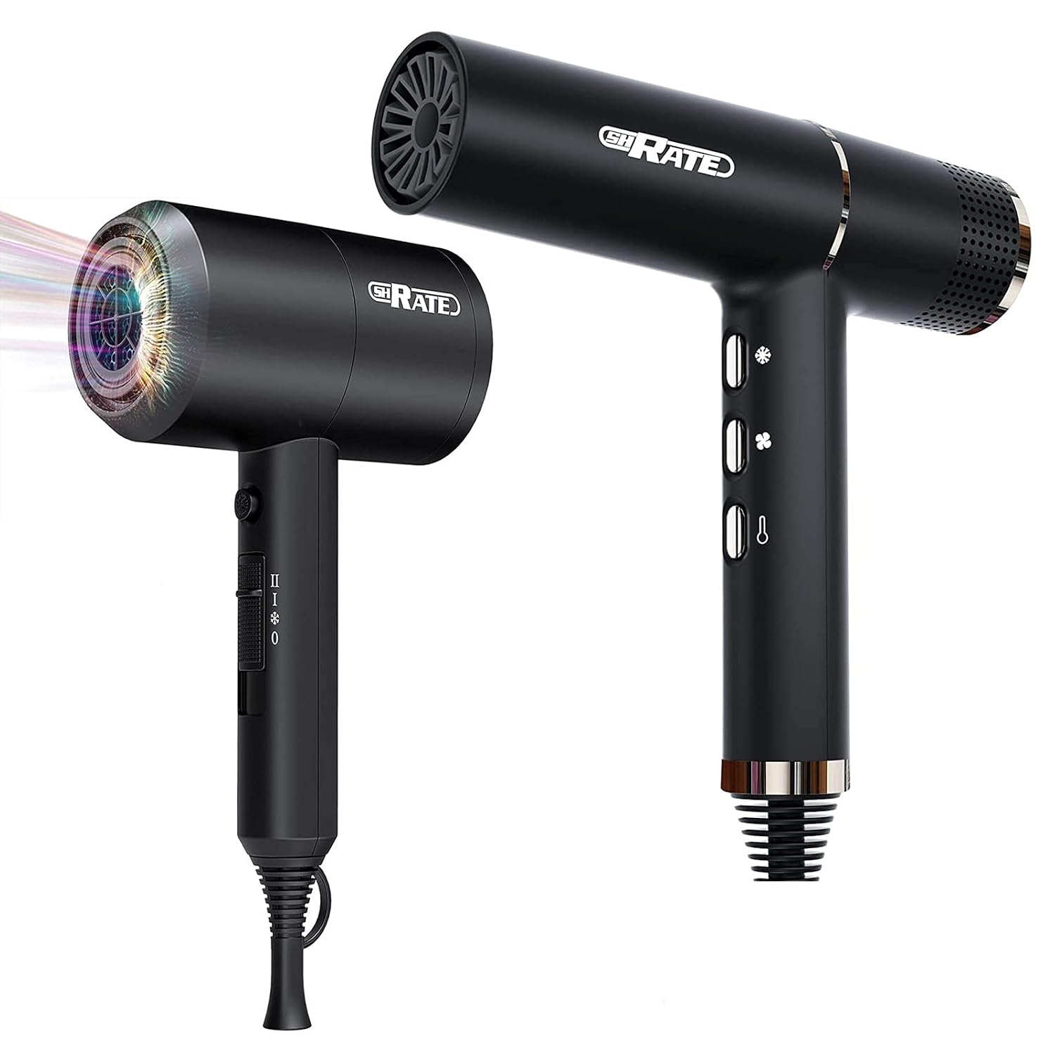 SHRATE Ionic Hair Dryer, Professional Salon Negative Ions Hair Blow Dryer Powerful 1800WSHRATE Hair Dryer, Professional Brushless Motor Ionic Blow Dryer, 0.59 Pound